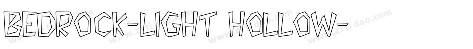 Bedrock-Light Hollow字体转换